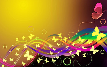 Abstract, Waves, Patterns, Multicolored, Motley, Butterfly HD wallpaper