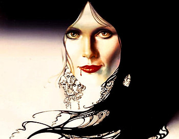 She Vampire , art, beautiful, vampire, illustration, artwork, lady, wide screen, painting, portrait HD wallpaper