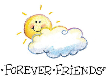 Forever Friends!, sunshine, writing, friends, cloud HD wallpaper