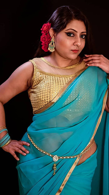 Sumana Sengupta, bong rocks, saree lover HD phone wallpaper