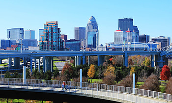 Louisville skyline, Downtown area, Urban view, Kentucky HD wallpaper