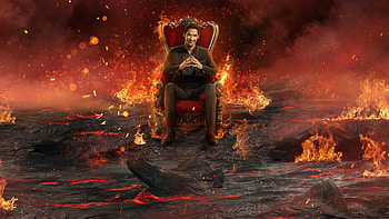 Lucifer, fire, netflix, tom-ellis HD wallpaper