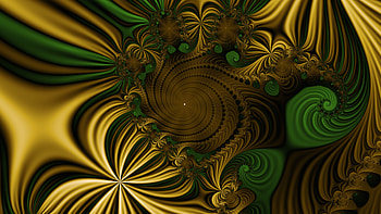 Fractal Art for your - Trippy, yellow, green, psychedelic, trippy, Abstract, fractal, abstract green HD wallpaper