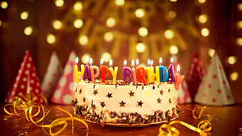 FoR U♬♬, lights, birtay, wishes, candles, cake HD wallpaper