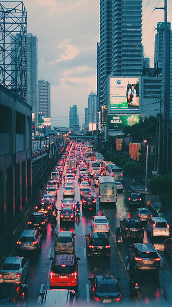 Metro Manila traffic, Busy cars, Urban life, City HD phone wallpaper