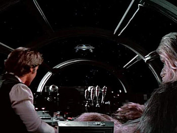 Crossover, reliant, star trek, chewie, han solo, star wars HD wallpaper