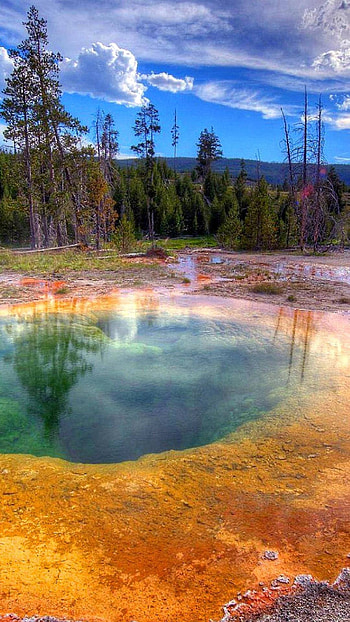 Yellowstone National Park, Nature's wonder, Android appstore, Travel inspiration HD phone wallpaper