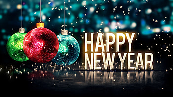 Balls, New Year HD wallpaper