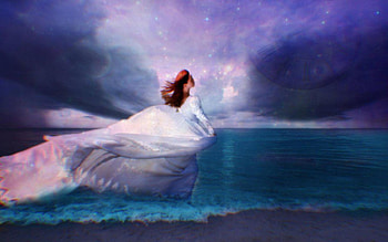 through the oceans of time, blue, oceans, sky, time HD wallpaper