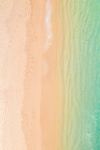 Nature, Sea, Waves, Beach, Sand, View From Above HD phone wallpaper