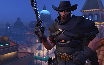 Overwatch McCree, Minimal , Gaming hero, Sharpshooter HD wallpaper