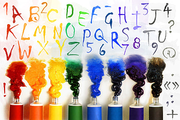 Rainbow, Miscellanea, Miscellaneous, Paint, Letters, English, Tubes HD wallpaper