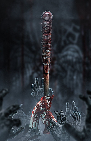 Ilu . . The walking dead lucille, Negan HD phone wallpaper