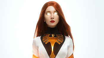 Jean Grey Glowing Eyes , jean-grey, x-men, cosplay, superheroes HD wallpaper