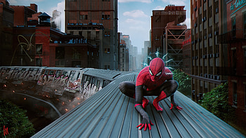 Spiderman Train, spiderman, superheroes, artist, artwork, digital-art, artstation HD wallpaper