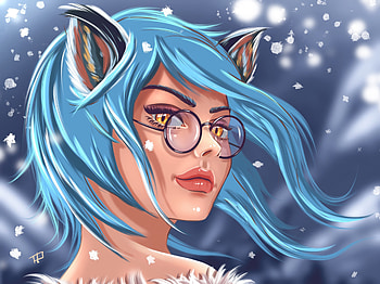 Art, Sight, Opinion, Girl, Hair, Glasses, Spectacles, Face HD wallpaper