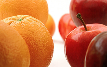 Fruits, Food, Oranges, Apples HD wallpaper