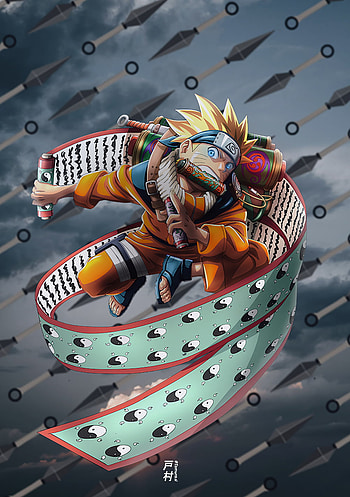 ɴᴀʀᴜᴛᴏ ᴜᴢᴜᴍᴀᴋɪ, naruto, animeedit, art, narutoedit, animeart, painting, narutoart HD phone wallpaper