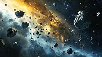 Asteroid Field Adventure: Stunning Sci-Fi, Sci Fi, asteroid field, space, asteroid, galaxy HD wallpaper