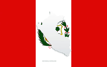 Peru map silhouette, Flag of Peru, silhouette on the flag, Peru, 3d Peru map silhouette, Peru flag, Peru 3d map HD wallpaper