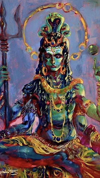 Mahakal Live, Painting, Lord Mahadev HD phone wallpaper