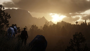 Golden Sunrise, video game, Red Dead Redemption 2 HD wallpaper