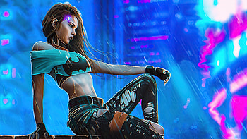 Cyberpunk Style Modern Girl , cyberpunk, scifi, artist, artwork, digital-art, artstation HD wallpaper