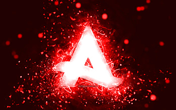 Afrojack red logo, , dutch DJs, red neon lights, creative, red abstract background, Nick van de Wall, Afrojack logo, music stars, Afrojack HD wallpaper
