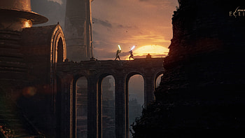 Warrior Fight Star Wars Eclipse HD wallpaper
