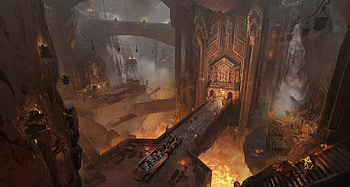 Dwarven City, fantasy, cave HD wallpaper