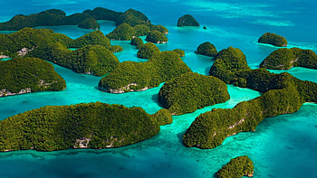 Limestone islands of Palau, Unique rock formations, Natural wonders, Pristine beauty HD wallpaper