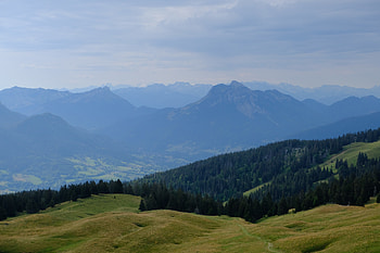 Landscape, Nature, Mountains, View From Above, Forest, Fog HD wallpaper