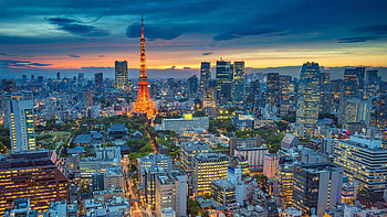 Japan Skyline, Tokyo, , Christopher Tremblay HD wallpaper