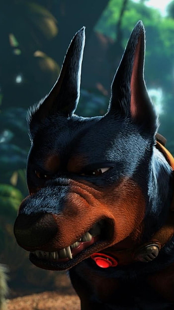 Doberman Dog, Cartoon HD phone wallpaper