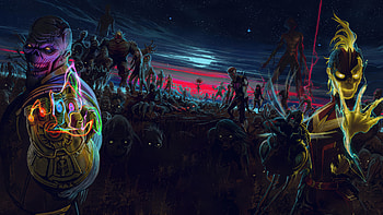 Marvel Zombies - Midnight Horde | Zombie Heroes | Nightfall: Marvel Undead HD wallpaper