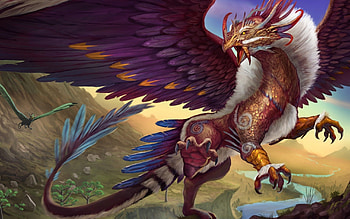 Griffins, Mythical creatures, Majestic protector, Fantasy realm HD wallpaper