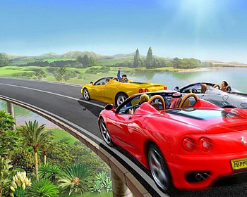 ★Magical Ferrari★, holidays, tropical, sport cars, cars, colors, scenery, magical, Ferrari, stunning, most ed, journey, attractions in dreams, speed cars, weird things people wear, paintings, beautiful, people, seasons, panoramic view, creative pre-made, summer, travels, love four seasons, landscapes, red, nature, roads HD wallpaper