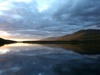 Nature, Mountains, Lake, Water Surface HD wallpaper