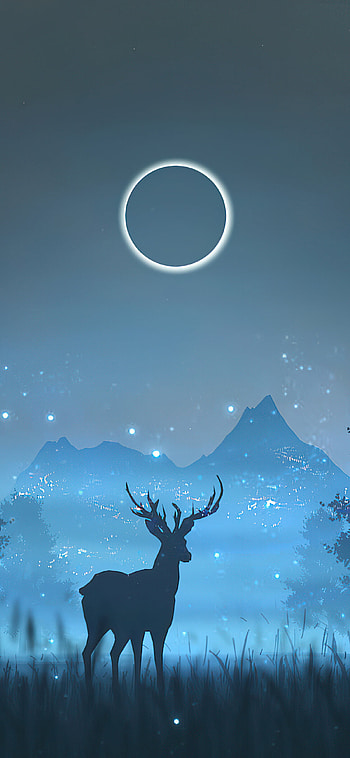 Minimalistic reindeer art, Simplified beauty, Subtle elegance, Abstract charm HD phone wallpaper