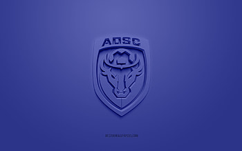 AD San Carlos, creative 3D logo, blue background, Liga FPD, 3d emblem, Costa Rican football club, San Carlos, Costa Rica, football, AD San Carlos 3d logo HD wallpaper
