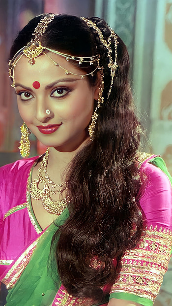 Rekha, bollywood actress, vintage actress HD phone wallpaper