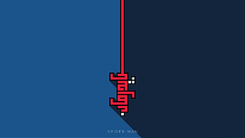 Spiderman Calligraphy Minimalism , spiderman, superheroes, minimalism, minimalist, behance HD wallpaper