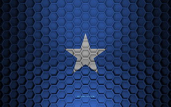 Somalia flag, 3d hexagons texture, Somalia, 3d texture, Somalia 3d flag, metal texture, flag of Somalia HD wallpaper