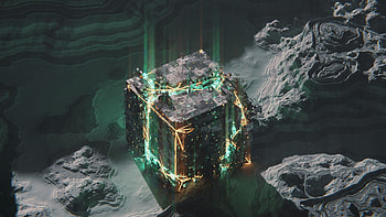 3D, Glow, Chip, Cube, Scheme HD wallpaper