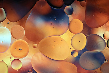Abstract, Water, Bubbles, Form, Gradient HD wallpaper