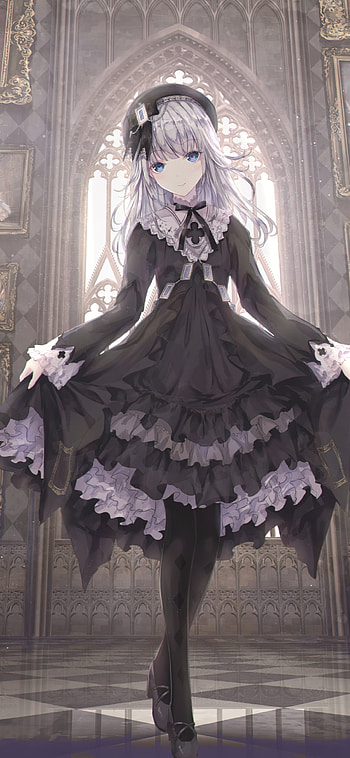 Gothic Anime, Original anime, Dark atmosphere, Gothic aesthetic HD phone wallpaper