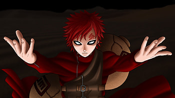 Preview naruto, gaara, girl, magic, look HD wallpaper