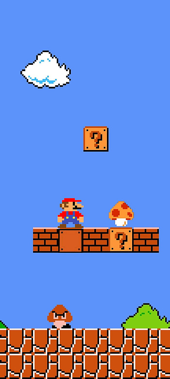 Super Mario Bros, Art, Game HD phone wallpaper