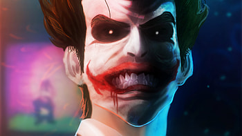 Joker Smiling Art , joker, superheroes, artwork, digital-art, supervillain, deviantart HD wallpaper