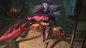 Benedetta - Mobile Legends: Crimson Shadowblade, fantasy, woman warrior, Mobile Legends: Bang Bang HD wallpaper